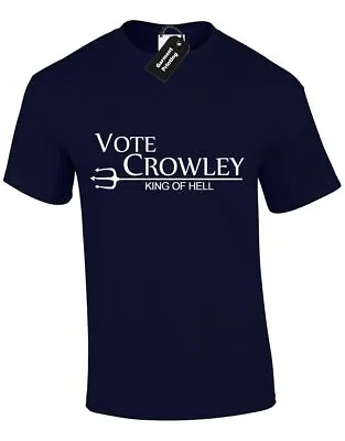 Buy Vote Crowley Mens T Shirt Supernatural Winchester Brothers Castiel Design New • 8.99£