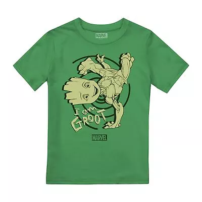 Buy Marvel Kids T-Shirt Baby Groot Handstand Top Tee 3-8 Years Official • 11.99£