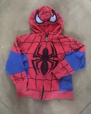 Buy Marvel Spider-man Costume Hoodie Jacket Zip Up Youth XS Extra Small (4/5) • 9.87£