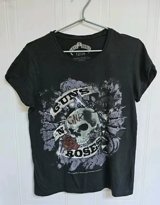 Buy Guns N Roses T-Shirt Size 12 Black Frog Entities Tee Fan Tour Merchandise • 11.50£