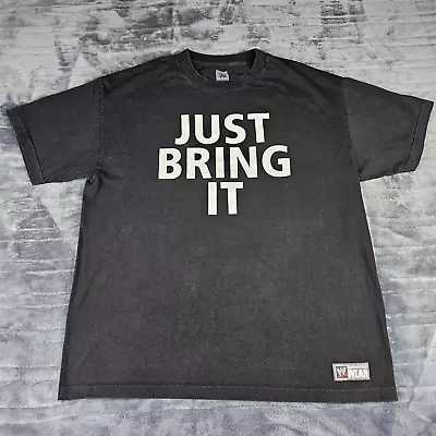 Buy WWE Just Bring It Shirt Adult Extra Large Black The Rock Authentic Wear Top • 29.99£