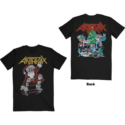 Buy Anthrax Vintage Christmas Official Tee T-Shirt Mens Unisex • 18.27£