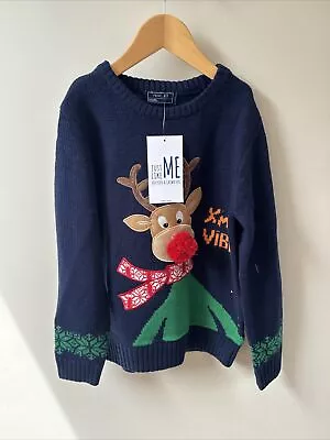 Buy Boys Next Christmas Jumper Age 7-8 Years • 6£