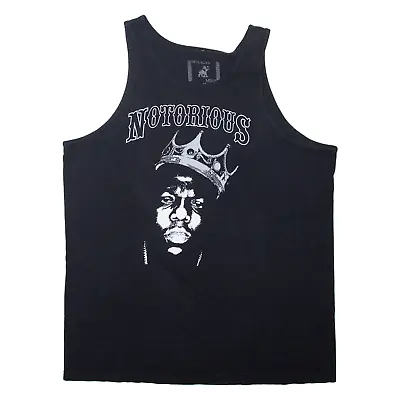 Buy BROOKLYN MINT Notorious B I G Band Vest Black Sleeveless Mens XL • 9.99£