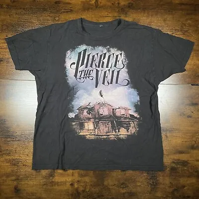 Buy Pierce The Veil Collide With The Sky Black Band T Shirt Size L Tultex • 21.26£