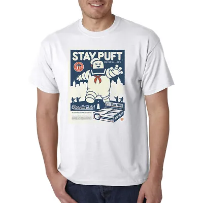 Buy Stay Puft Marshmallows Man Ad Ecto 1 Proton Pack T-shirt👻 • 11.99£