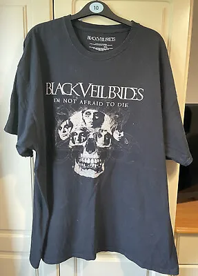 Buy Black Veil Brides I’m Not Afraid To Die BVB Official Band T-Shirt XXL 2XL Black • 12.49£