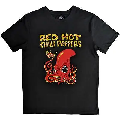 Buy Red Hot Chili Peppers T-Shirt Octopus Rock Official Black New • 15.95£