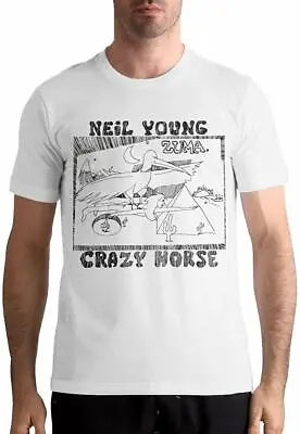 Buy Authentic NEIL YOUNG Zuma Slim Fit T-Shirt White S-2XL NEW • 31.29£