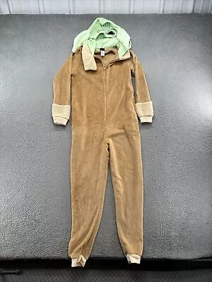 Buy Star Wars GROGU Baby Yoda Pajamas Womens Hooded One Piece Suit Mandalorian SZ M • 14.47£