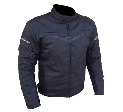 Buy Mens Motorcycle Waterproof Cordura Textile Jacket Motorbike CE Armours Sikma • 37.99£