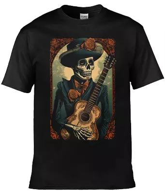 Buy Day Of The Dead Design 4 Of 24 Soft Style Tshirt Sugar Skull • 16£