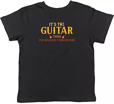 Buy Guitar Thing Kids T-Shirt Musician Instrument Band Guitarist Childrens Boys Girl • 5.99£