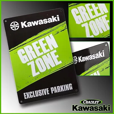 Buy Kawasaki Green Zone Parking Sign 276mgu2210 • 12.95£