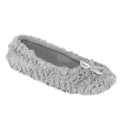 Buy Womens Ballerina Slippers Ladies Soft Comfy Sherpa/Faux Fur Lined Ballet Slipper • 9.99£