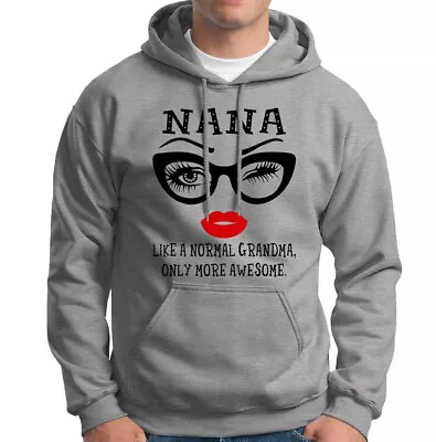 Buy Nana Like A Normal Grandma Only More Awesome Glasses Unisex Womens Hoody #D6 Lot • 18.99£