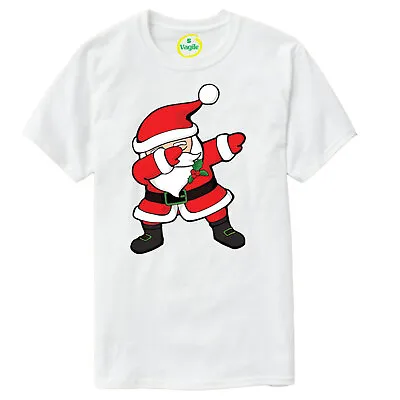 Buy Dancing Dabbing Santa Claus Christmas Unisex Kids Adults Crew Neck T-shirt Top • 4.89£