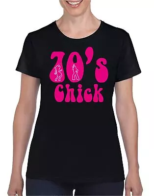Buy 70's Chick Retro T Shirt, Ladies Fitted Tshirt, Womens Birthday  Rock Party • 9.99£