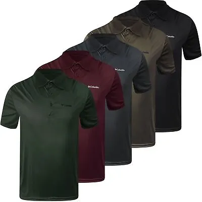 Buy Mens Polo T Shirt Textured Cotton Collared Short Sleeve Logo Casual Top S-3XL • 7.99£