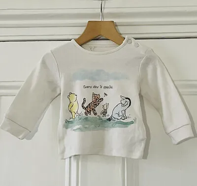 Buy M&S Baby Girls Boys Winnie The Pooh EVERY DAY IS SPECIAL T-Shirt Top 3-6 Months • 2.99£