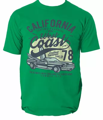 Buy T Shirt California West Coast Cali Biker Top Tee Clothing Usa S-3XL • 14.99£
