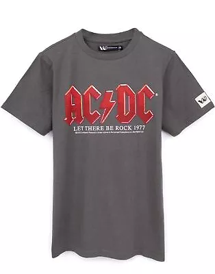 Buy AC/DC Grey Short Sleeved T-Shirt (Boys) • 12.99£