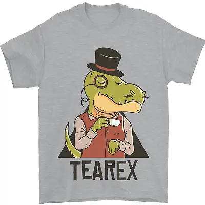 Buy TeaRex Funny T-Rex Dinosaur Tea Drinker Mens T-Shirt 100% Cotton • 8.49£