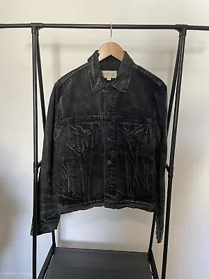 Buy Ralph Lauren Denim & Supply - Faded Distressed Black Denim Jacket • 85£