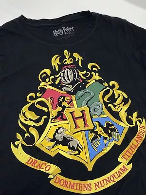 Buy Harry Potter Deathly Hallows Movie T Shirt Warner Bros Size Large Black • 6.41£