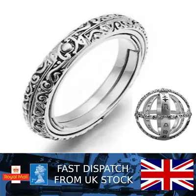 Buy Gothic Ring Toe Thumb Astrology Zodiac Men Women Costume Jewellery. • 9.99£