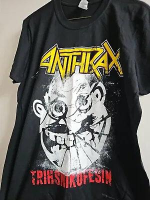 Buy Anthrax Medium Black Tshirt Trihsnikufesin 2015 Tour • 12.99£