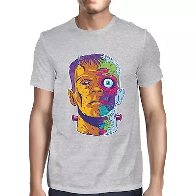 Buy 1Tee Mens Half And Half Frankenstein Zombie  T-Shirt • 7.99£