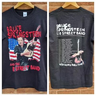 Buy Bruce Springsteen T Shirt Europe 2013 Wrecking Ball Unofficial Backprint MEDIUM • 19.99£