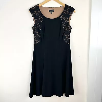 Buy Y2K Connected Apparel Fit N Flare Skater Dress, Black, Sparkle Lace, Women's 4 • 23.67£