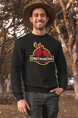 Buy Christmassic Park Jumper/Sweatshirt - Gift Present Festive Father Christmas Xmas • 19.99£