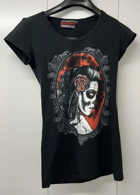 Buy Jawbreaker Mexican Dame Goth Black T-shirt Tee Womens Size Large • 29.99£