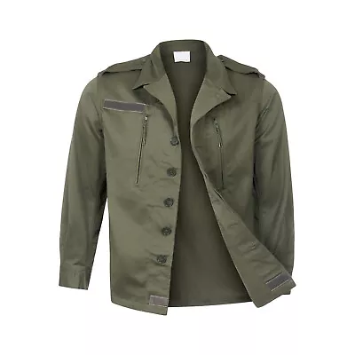 Buy Army Jacket Original French Military Vintage Combat F2 Field Coat Olive New • 24.99£