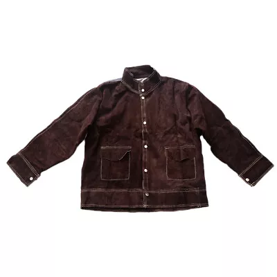 Buy Flame Resistant Split Cowhide Leather Welding Work Jacket • 34.99£