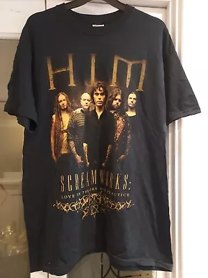 Buy HIM (His Infernal Majesty)  Screamworks 2010 UK Tour T-shirt  Medium • 99.99£