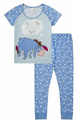 Buy Womens Disney Eeyore Is It The Weekend Yet ? Long Ladies Pyjamas Pjs • 17.99£