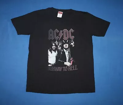 Buy Kids AC/DC Shirt Highway To Hell Shirt Hard Rock Band Shirt Youth Tee Large • 25.64£
