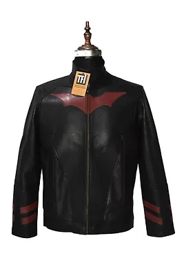 Buy Black Batman Real Cow Leather Jacket • 179.84£
