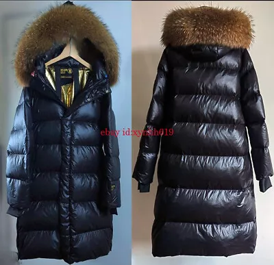Buy 2024 Women Winter Jacket Duck Down Jacket Fur Collar Coat Puffer Jacket Outwear • 29.80£