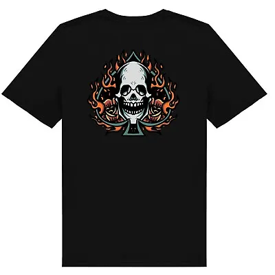 Buy Skull Ace Of Spades, Poker Cards, Playing Cards T-shirt Dark Tattoo Design Tee • 10.95£