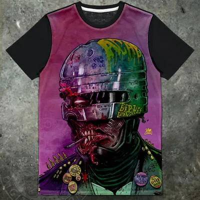 Buy Robocop BROKEN OCP Onmi Consumer Products ED209 Sci Fi Mens PANEL T Shirt  • 24.99£