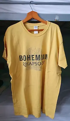 Buy Bohemian Rhapsody Merchandise Yellow Tee - Size Large - Used • 5£