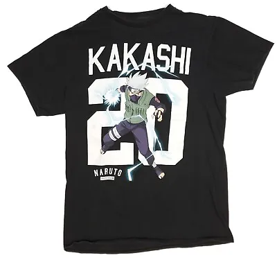 Buy Viz Media Boys T Shirt Naruto Kakashi #20  Black Size Small Petite 2007 • 7.89£