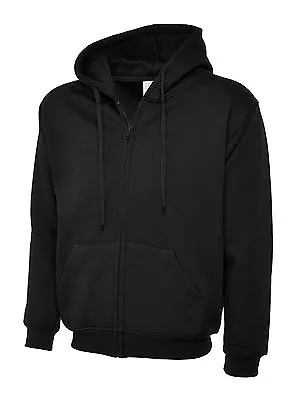 Buy Uneek Hoody Full Zip Up Hooded Sweatshirt Zipped Unisex Hoodie Top Warm Strong • 20.29£