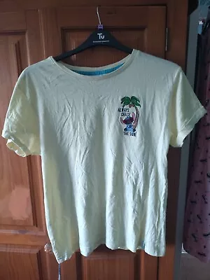 Buy Womens Disney Stitch Primark Lemon Short Sleeve T-Shirt Size M 12-14 • 0.99£