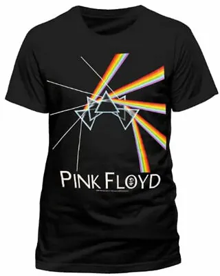 Buy Official Pink Floyd Dark Side Of The Moon Multi Prism Mens Black T Shirt  • 14.95£
